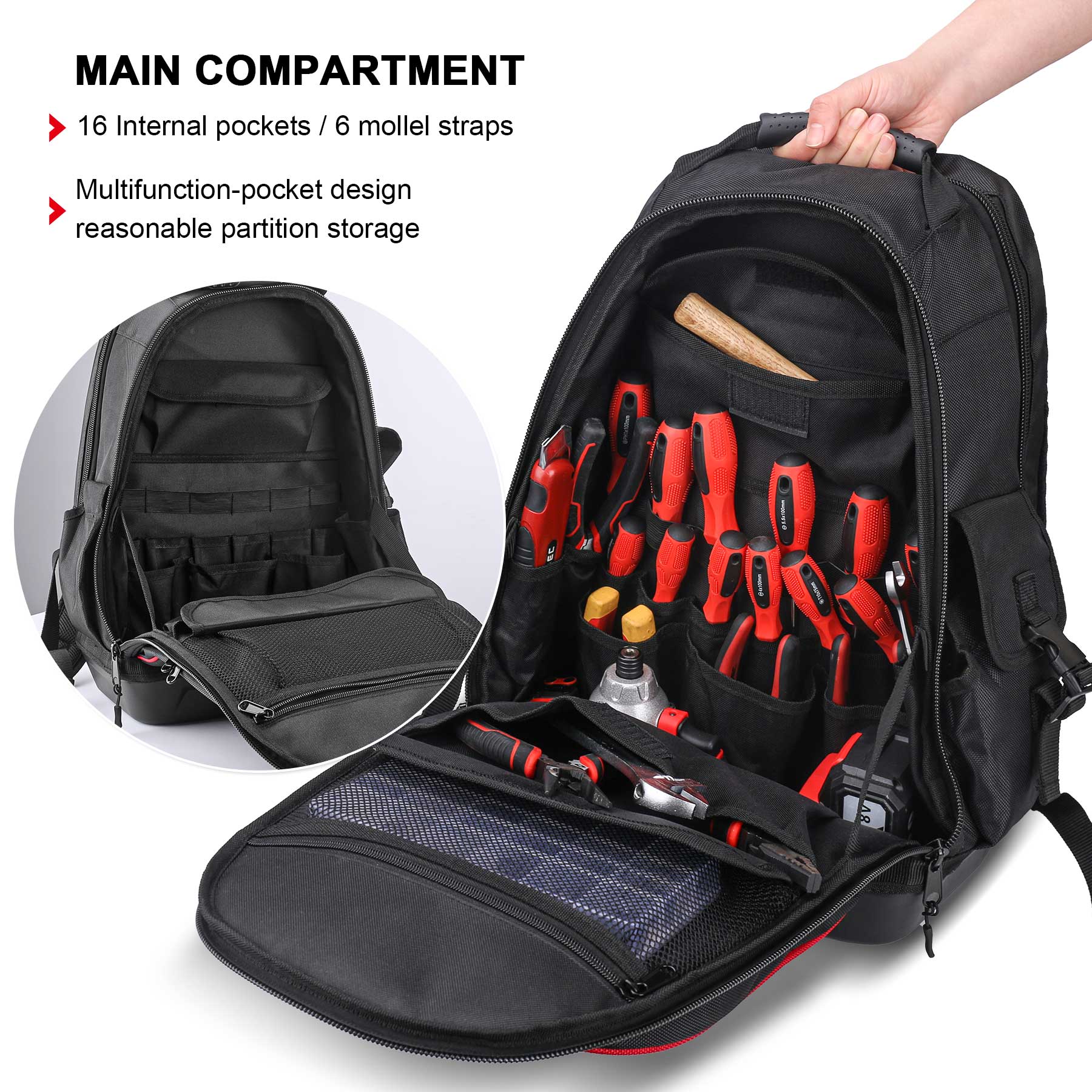 Backpack internal organizer best sale